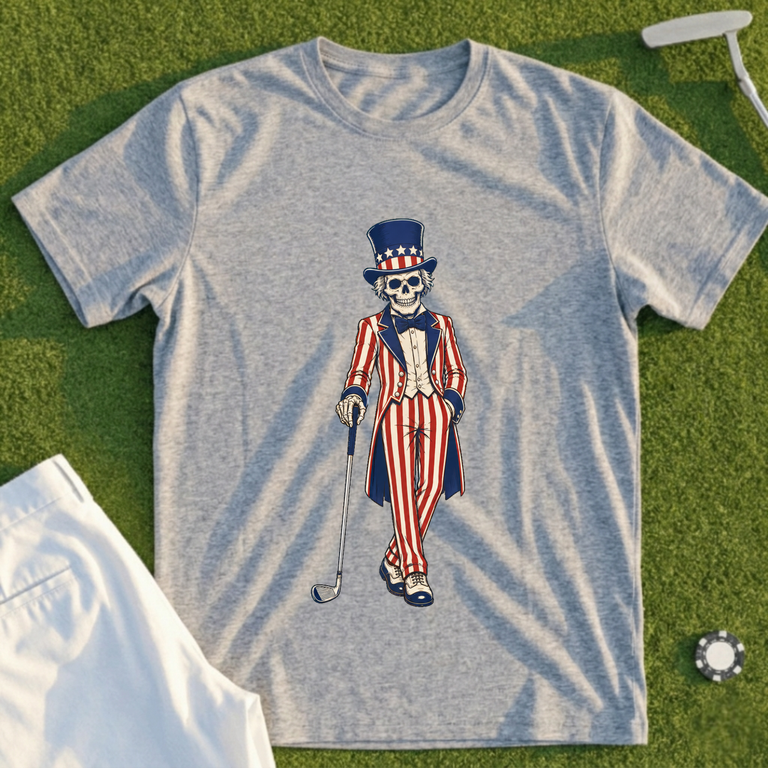 Uncle Sam Golfer Tee