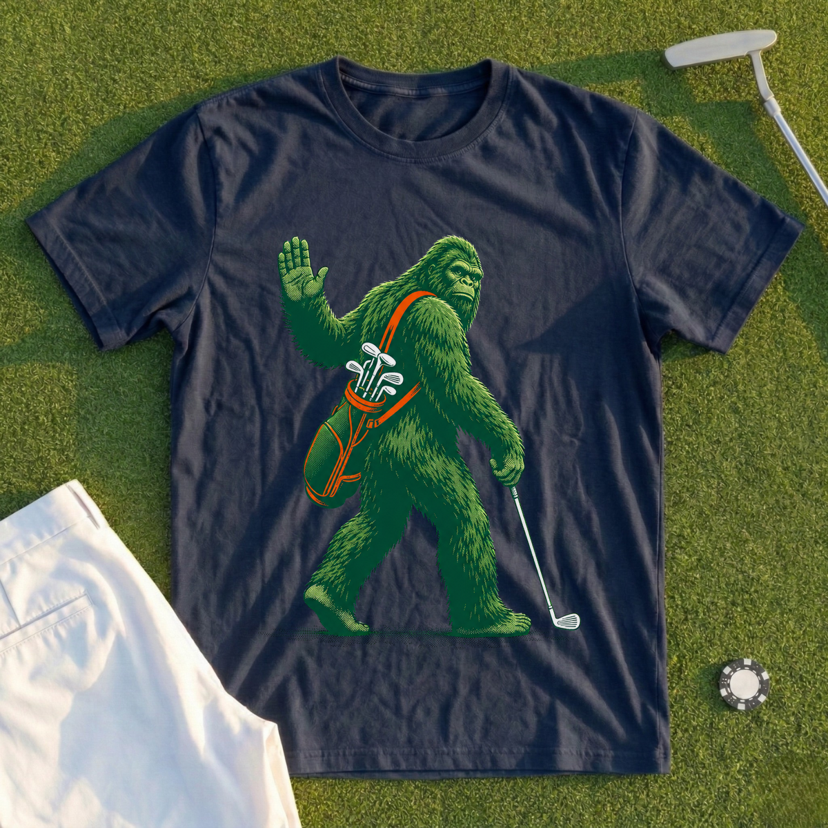Waving Sasquatch Tee