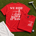 We Ride At Dawn Cart Back Print Tee