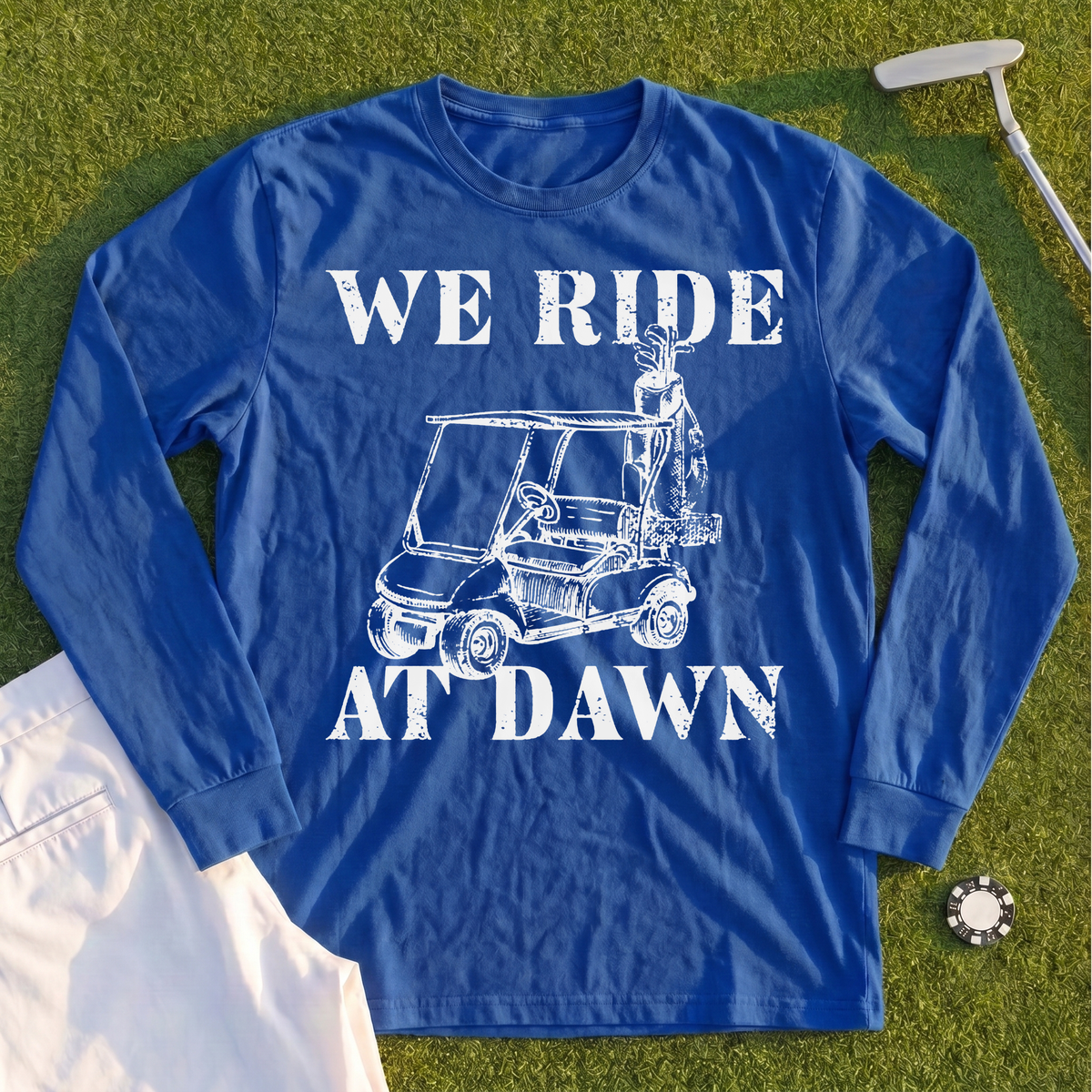 We Ride At Dawn Cart Long Sleeve Tee