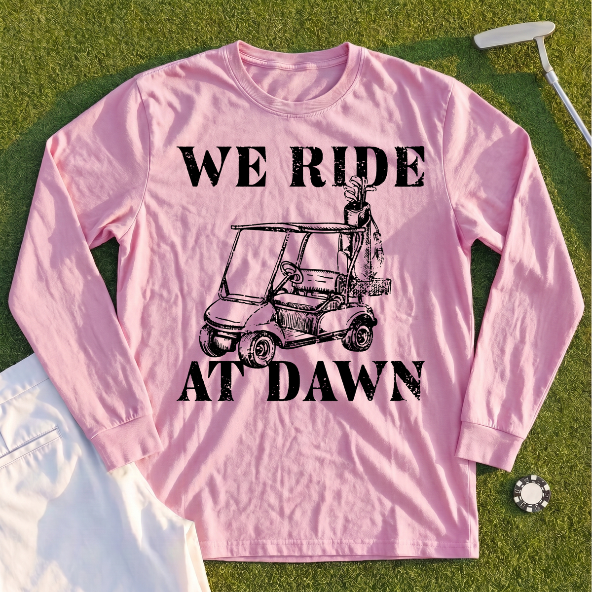 We Ride At Dawn Cart Long Sleeve Tee
