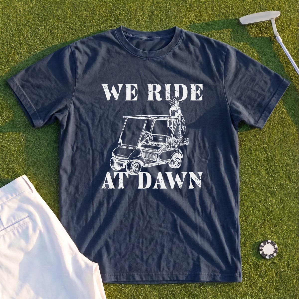 We Ride At Dawn Cart Premium Tee