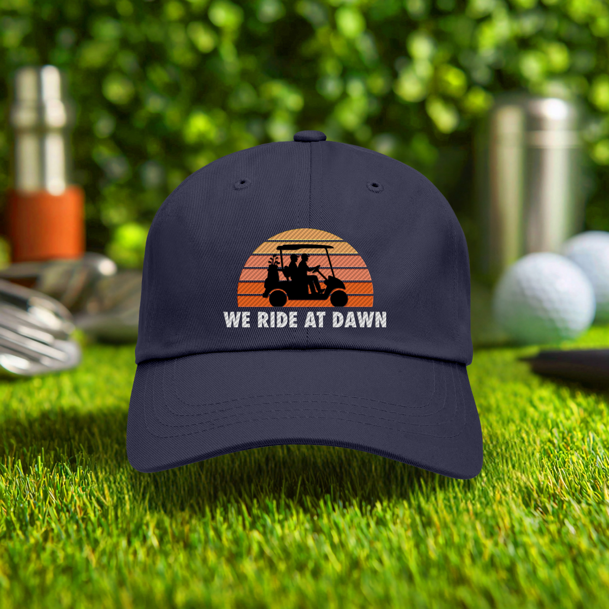 We Ride At Dawn Sunrise Embroidered Hat