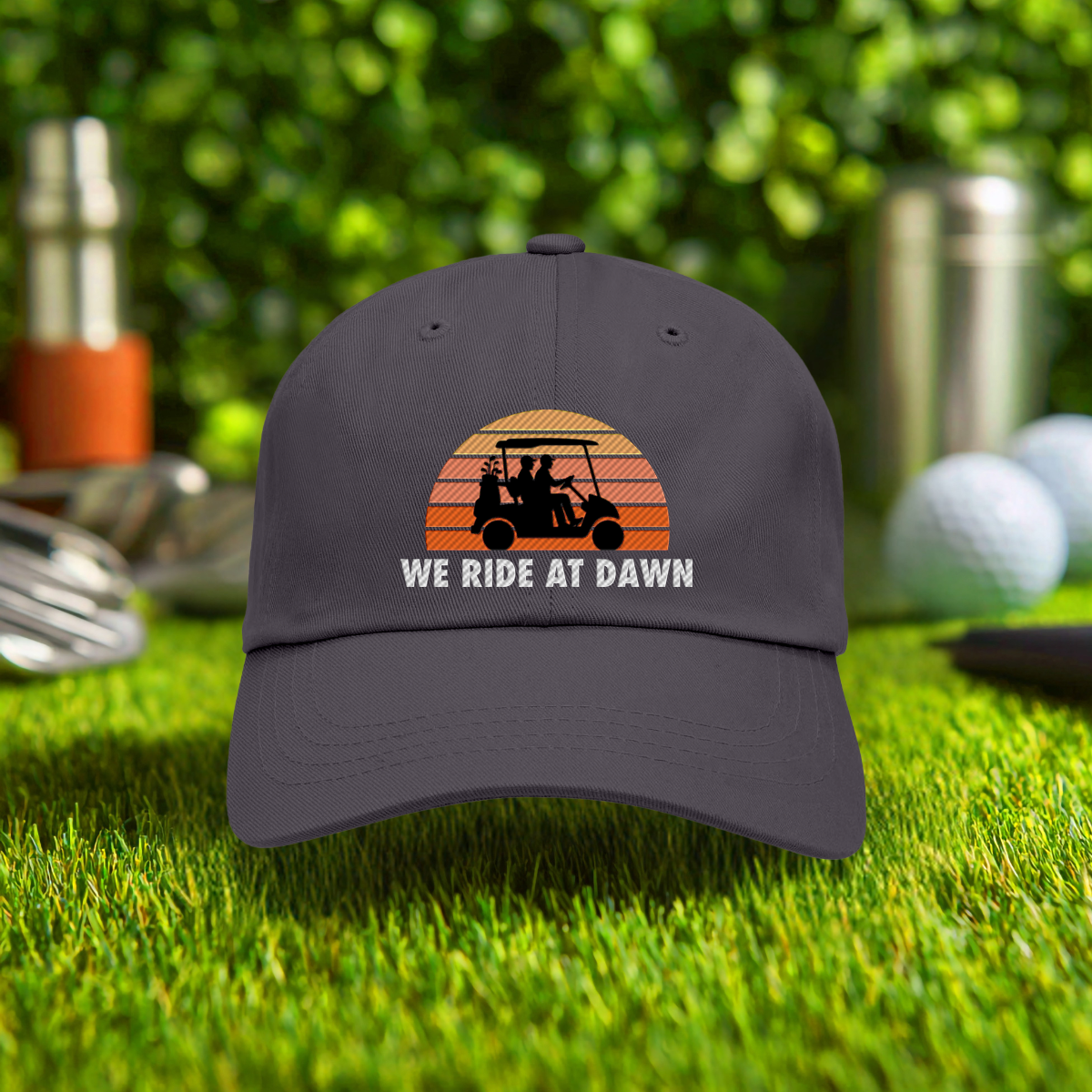 We Ride At Dawn Sunrise Embroidered Hat