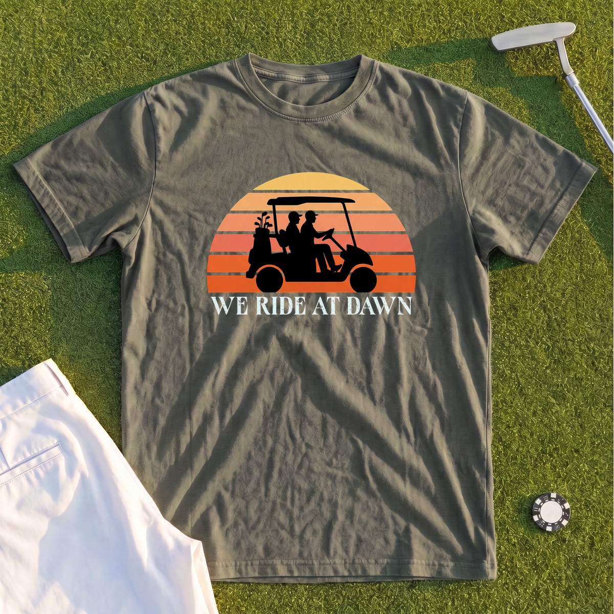 We Ride At Dawn Sunrise Premium Tee