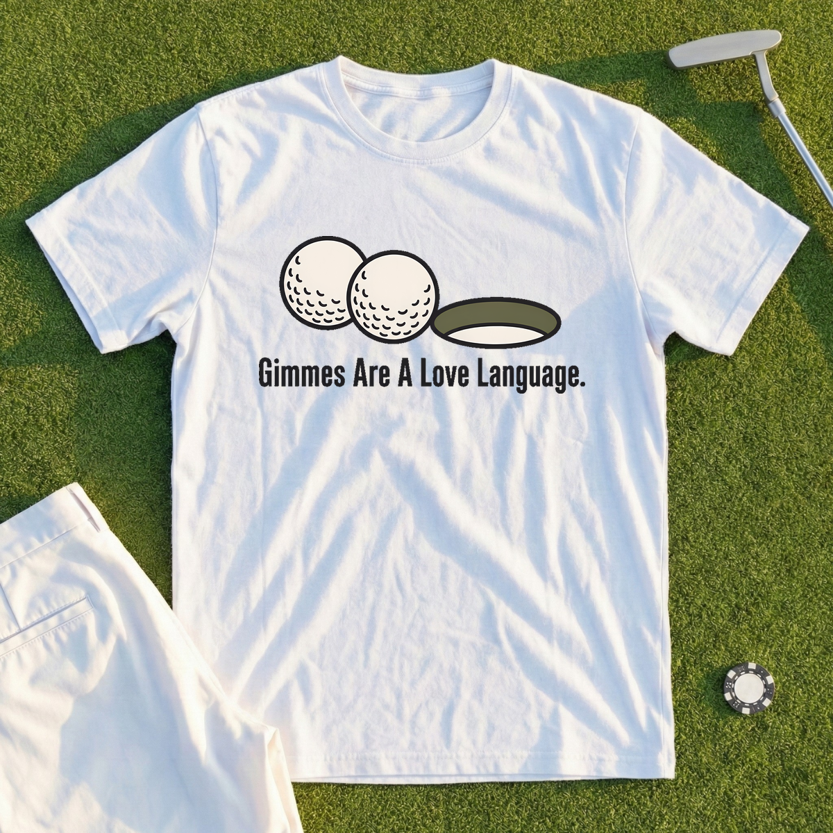 Gimmes Are A Love Language Tee - White