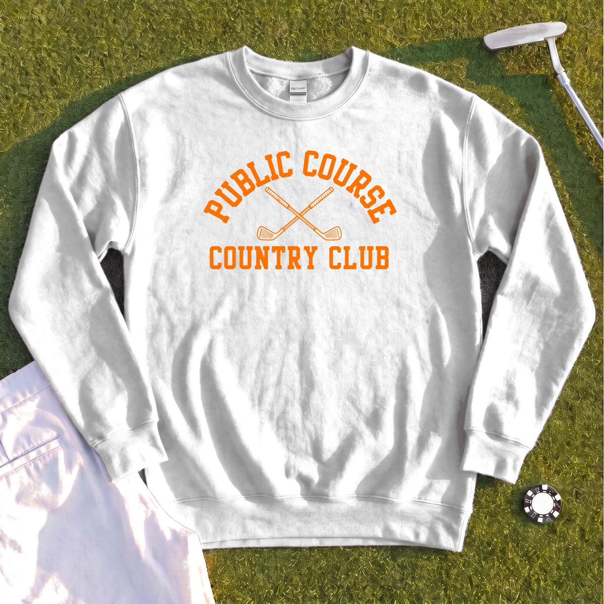 Public Course Country Club Sweatshirt - White