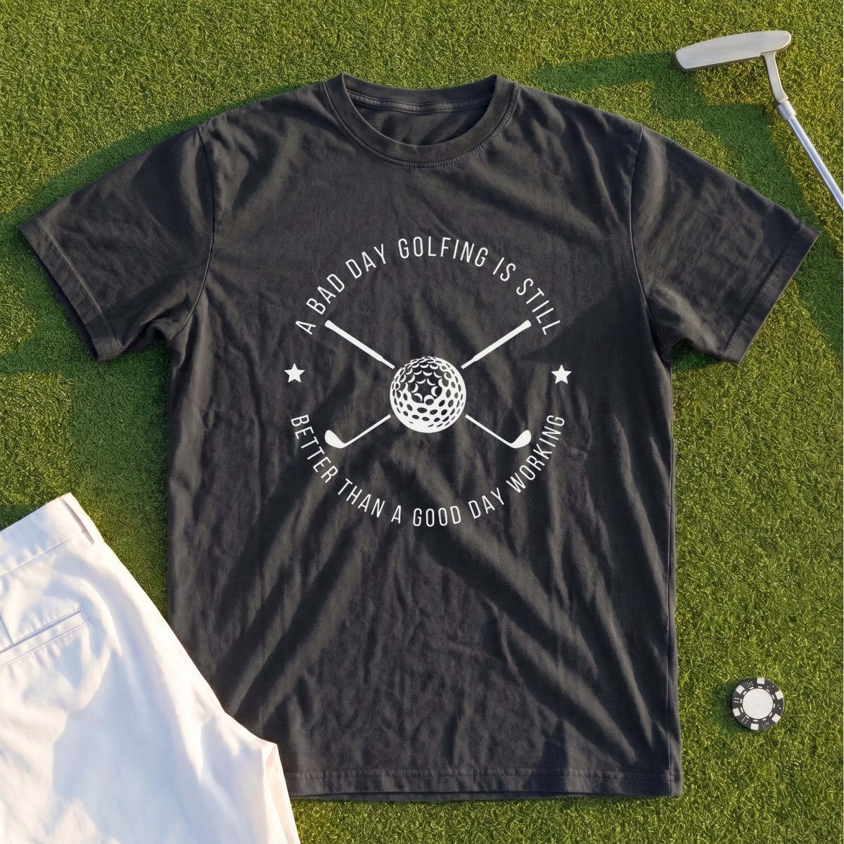 A Bad Day Golfing Premium Tee