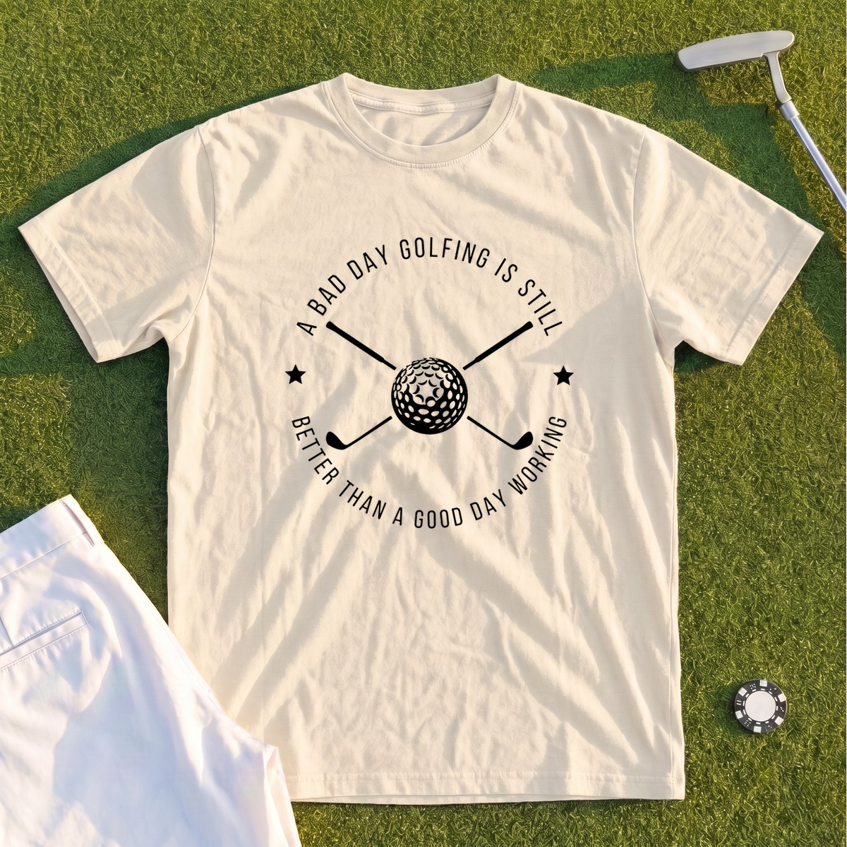A Bad Day Golfing Premium Tee