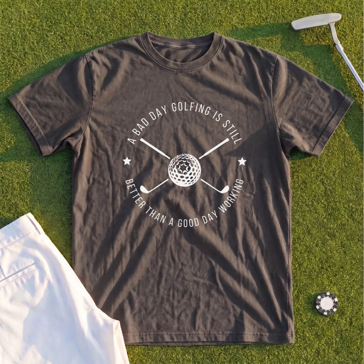 A Bad Day Golfing Premium Tee