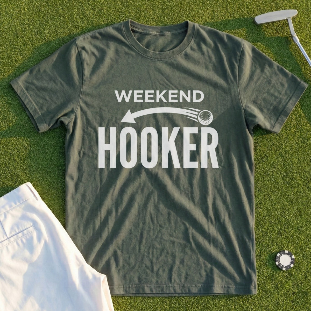Weekend Hooker Graphic Golf Tee Shirt