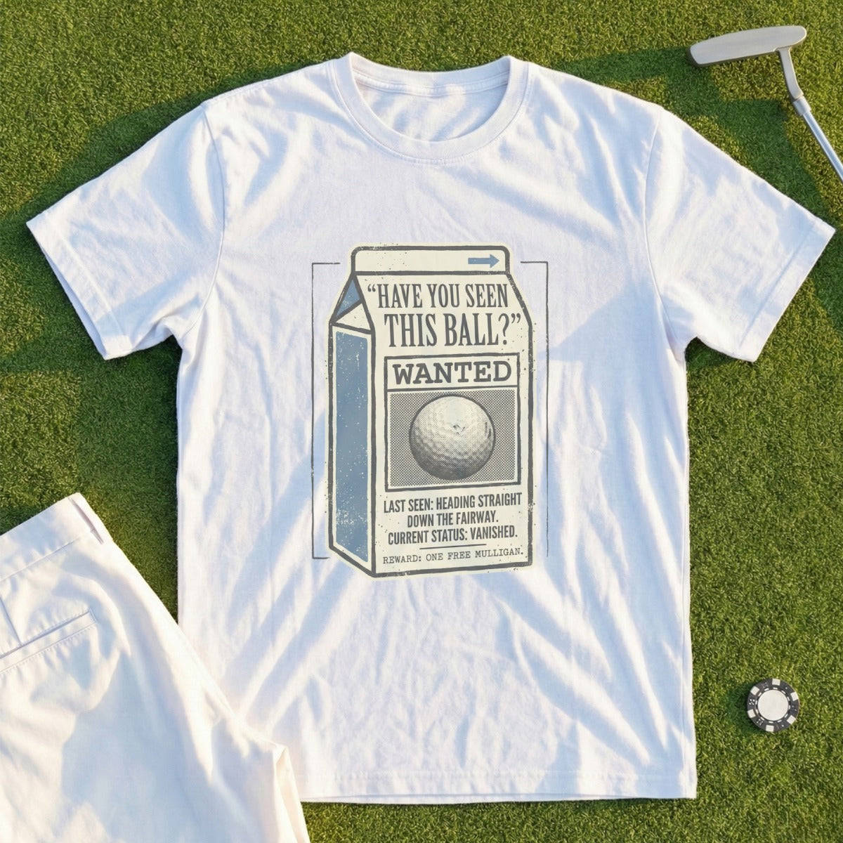 'Have You Seen This Ball?' Wanted Golf Shirt