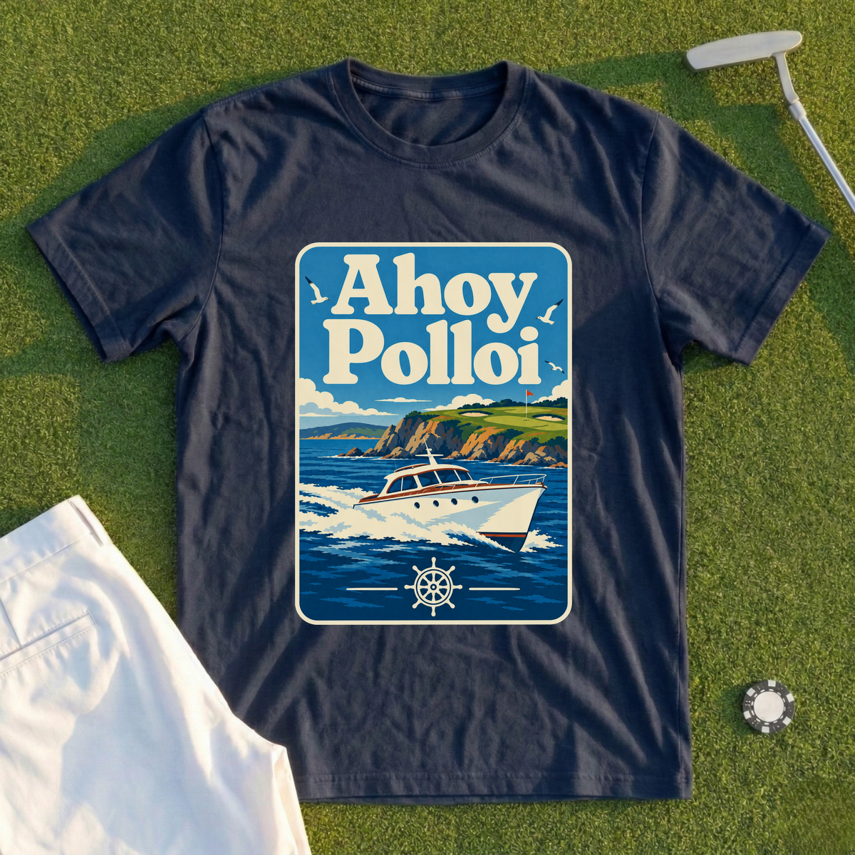 Ahoy Polloi Travel Poster Tee