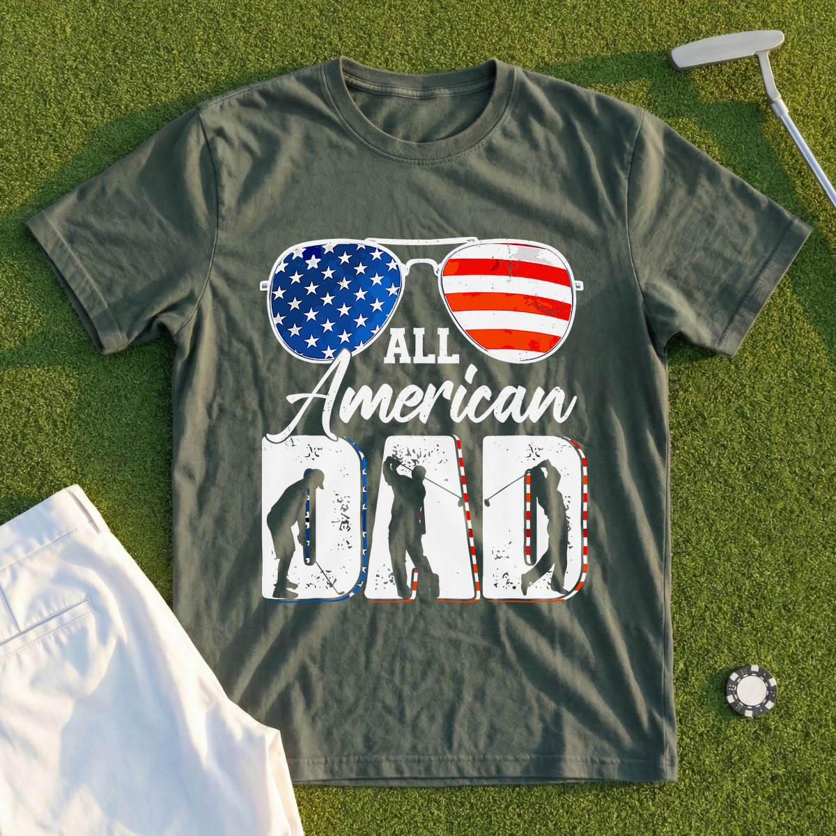 All American Golf Dad Tee