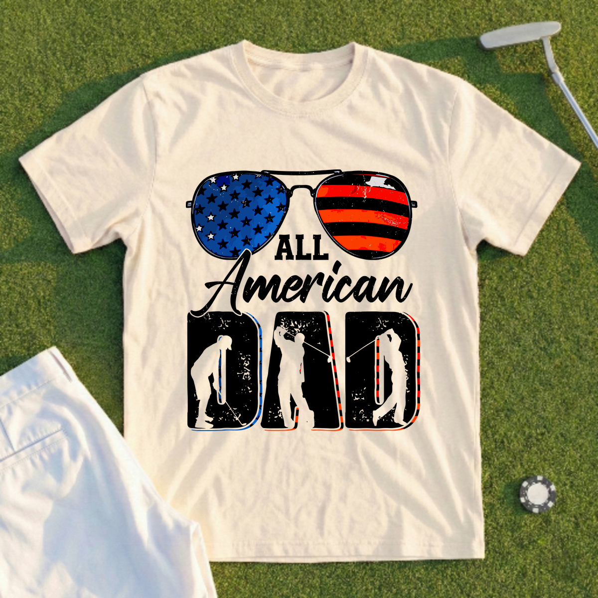 All American Golf Dad Tee
