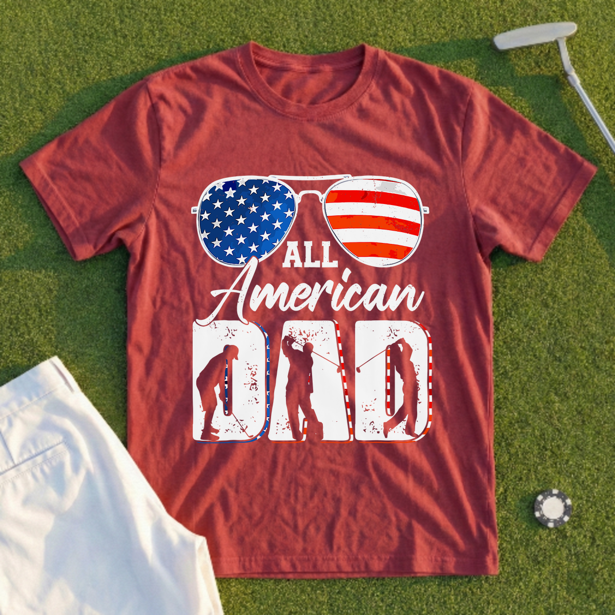 All American Golf Dad Tee