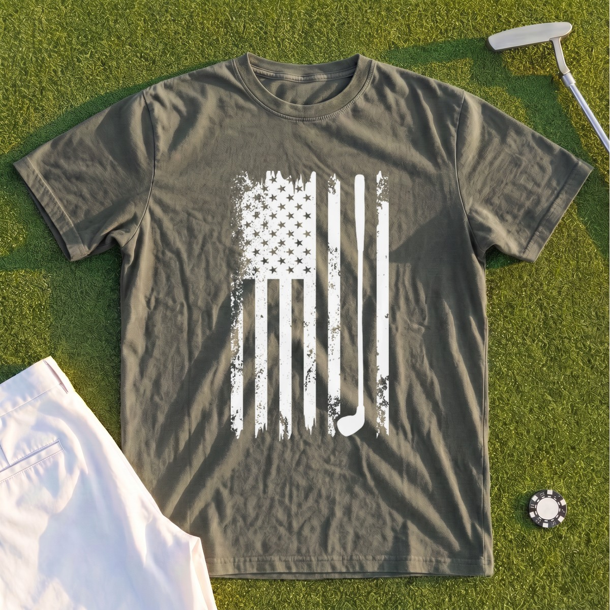 American Flag Club Premium Tee
