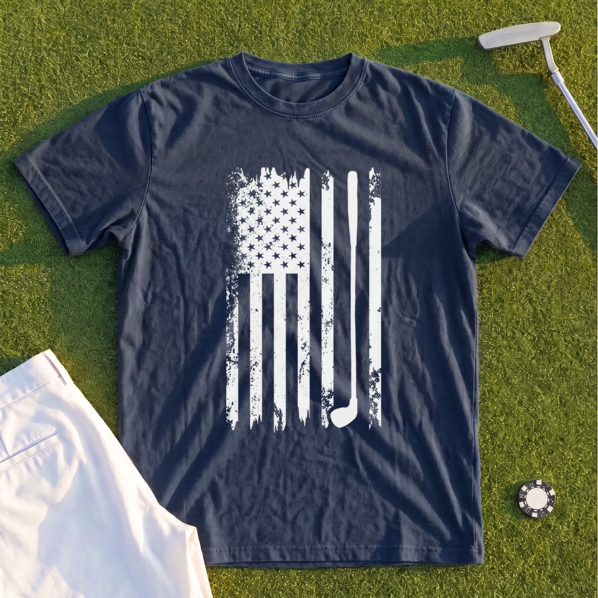 American Flag Club Premium Tee