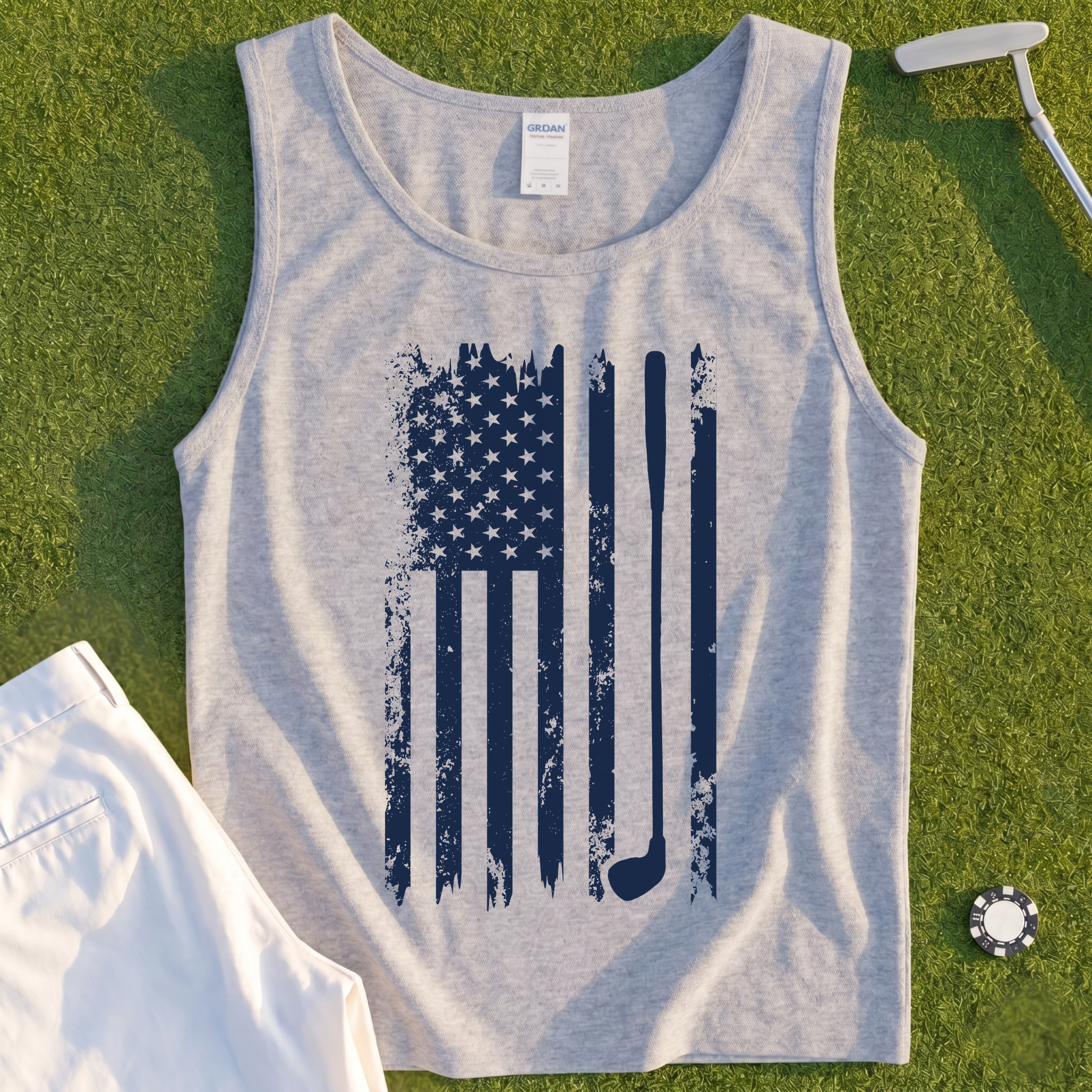 American Flag Club Tank