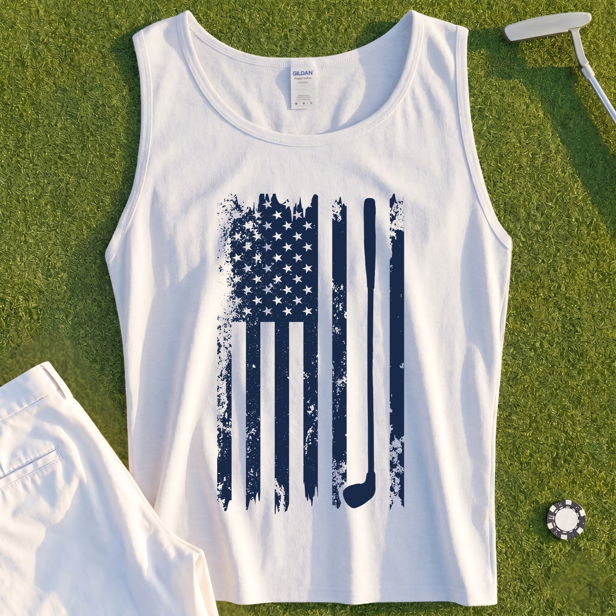 American Flag Club Tank