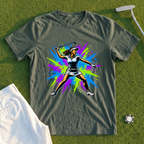 Angry Female Golfer Graffiti Tee