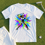 Angry Female Golfer Graffiti Tee