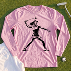 Angry Female Golfer Long Sleeve Tee