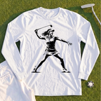 Angry Female Golfer Long Sleeve Tee
