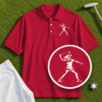 Angry Female Golfer Performance Polo