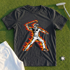 Angry Golfer Flames Tee