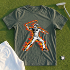 Angry Golfer Flames Tee