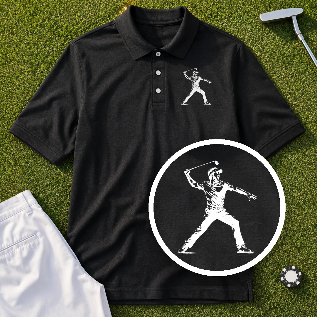 Angry Golfer Performance Polo