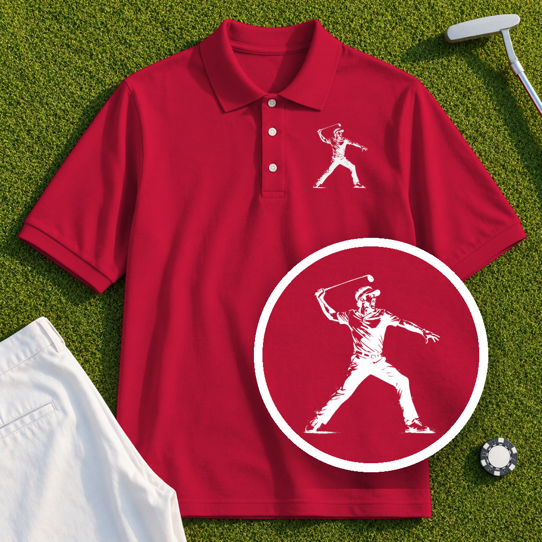 Angry Golfer Performance Polo