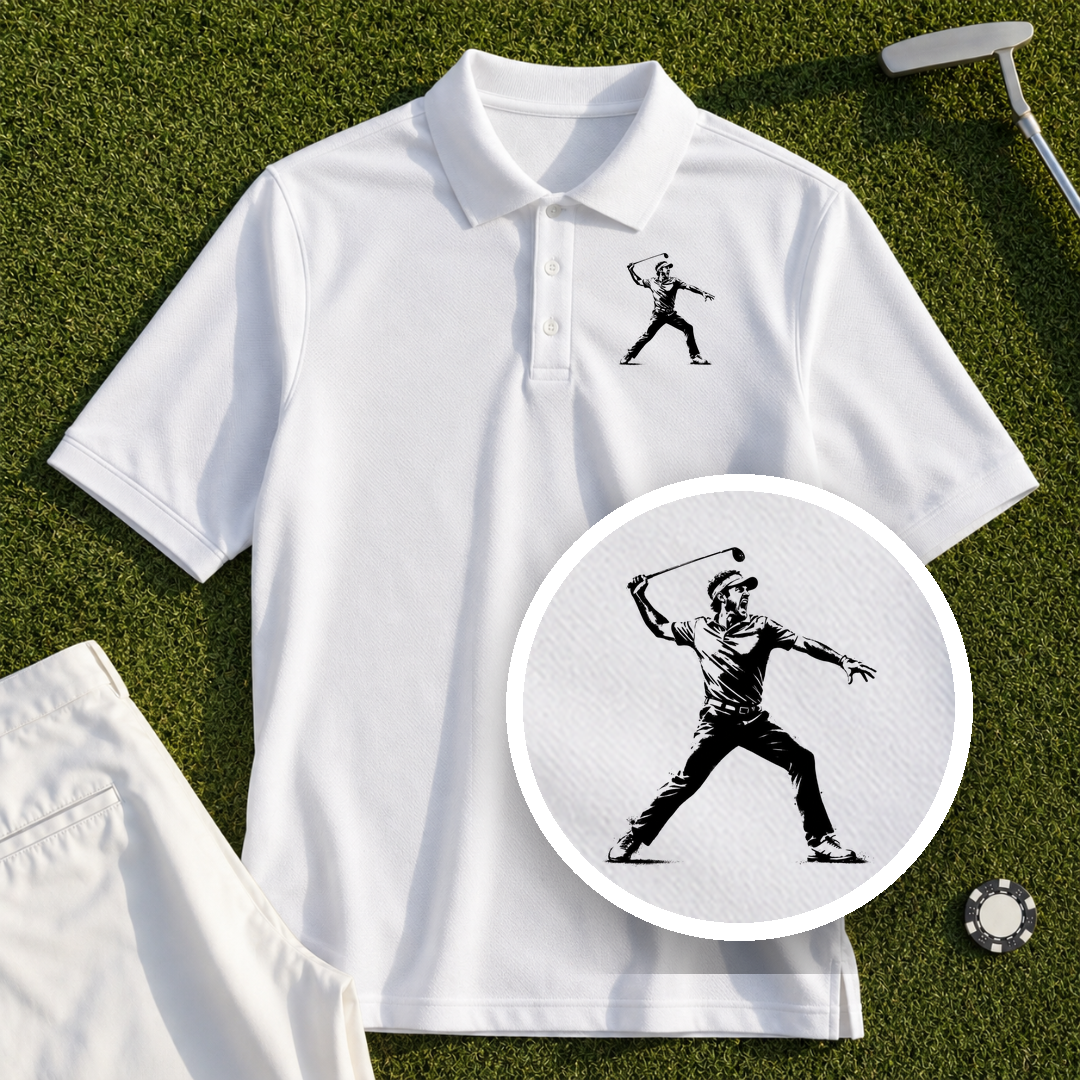 Angry Golfer Performance Polo