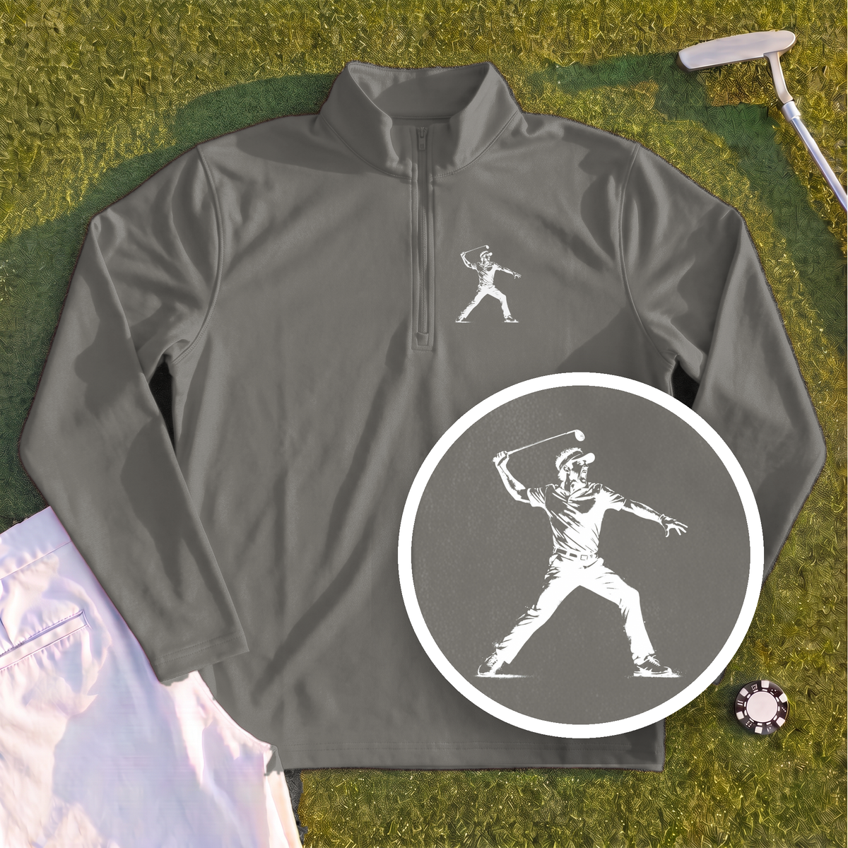 Angry Golfer Quarter Zip