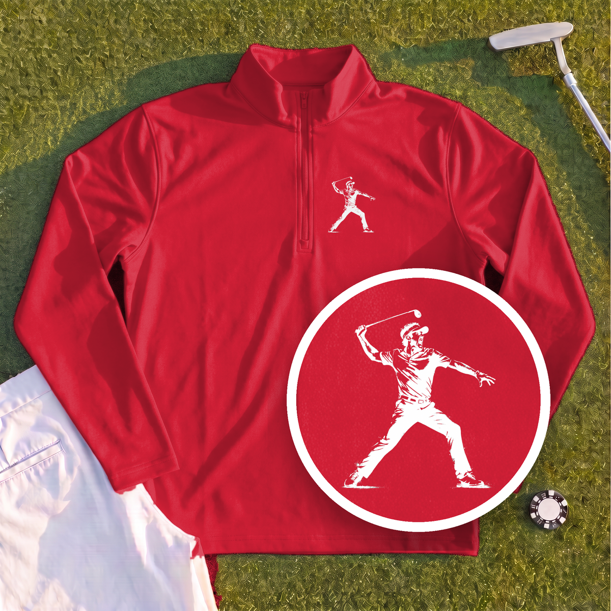 Angry Golfer Quarter Zip
