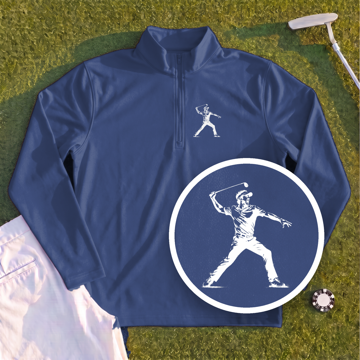 Angry Golfer Quarter Zip