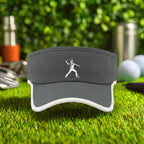 Angry Golfer Visor in Dark Grey