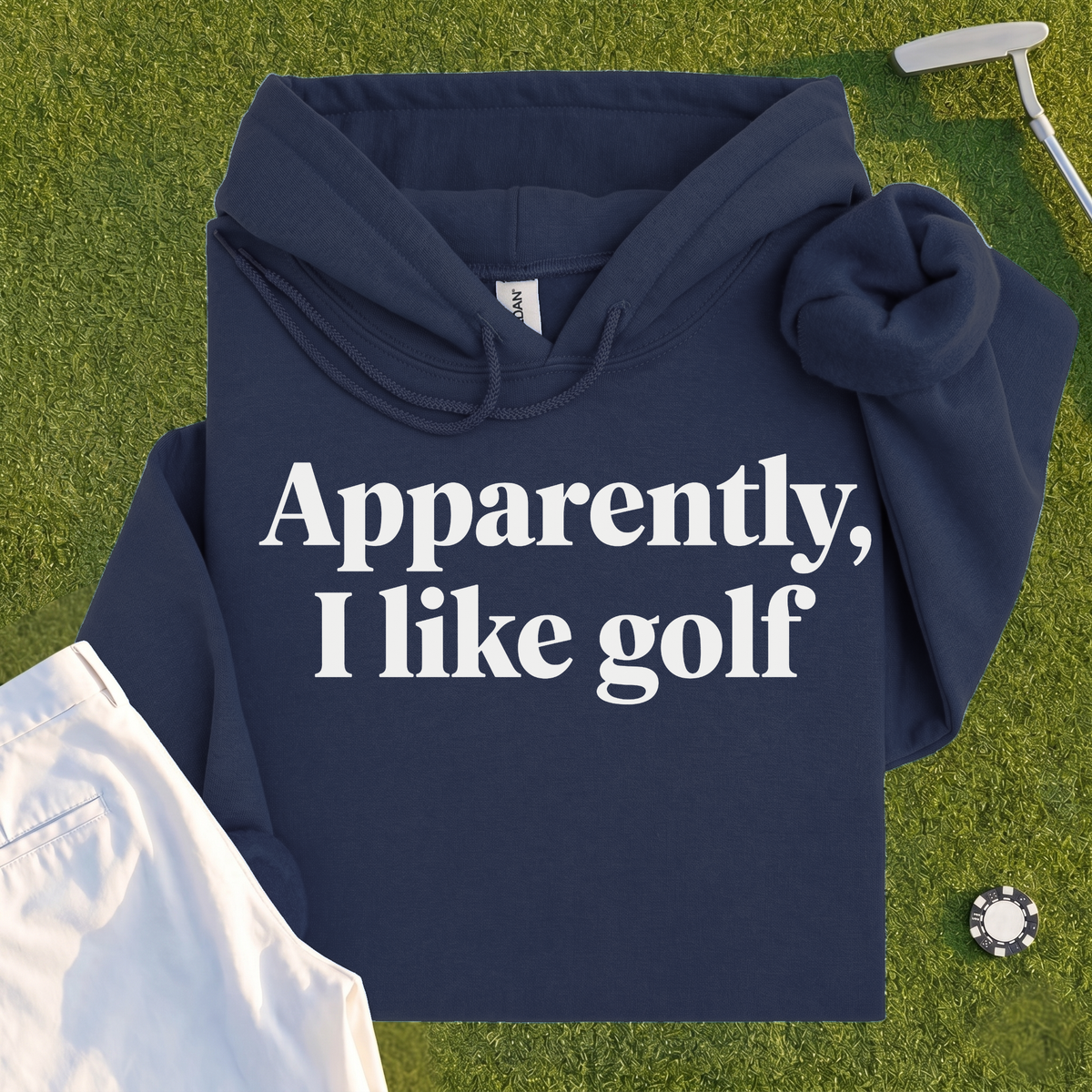 Apparently I Like Golf Hoodie