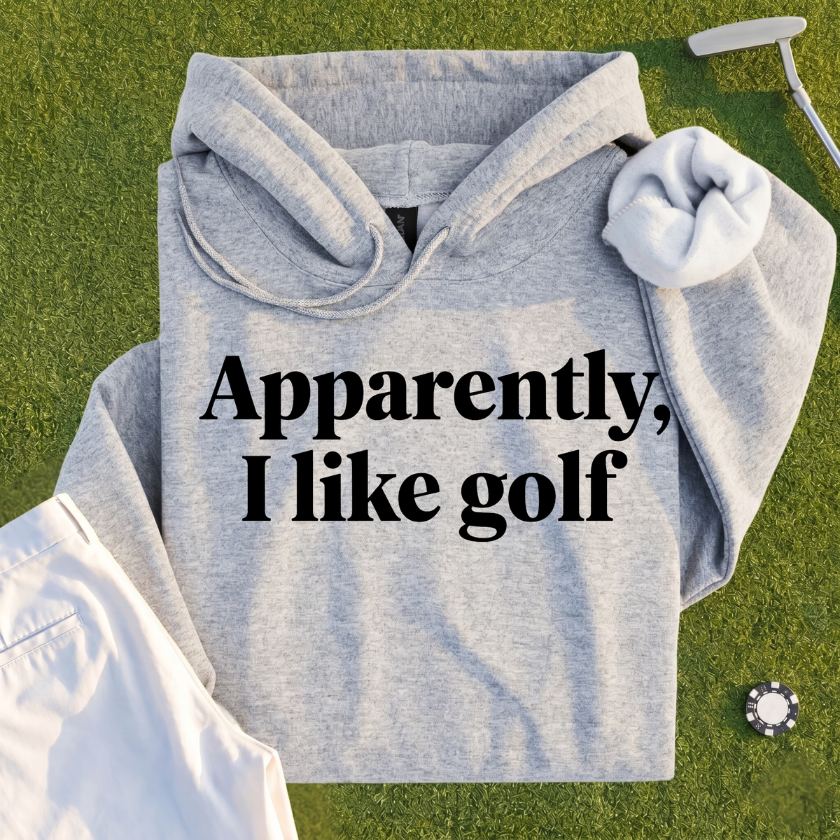 Apparently I Like Golf Hoodie