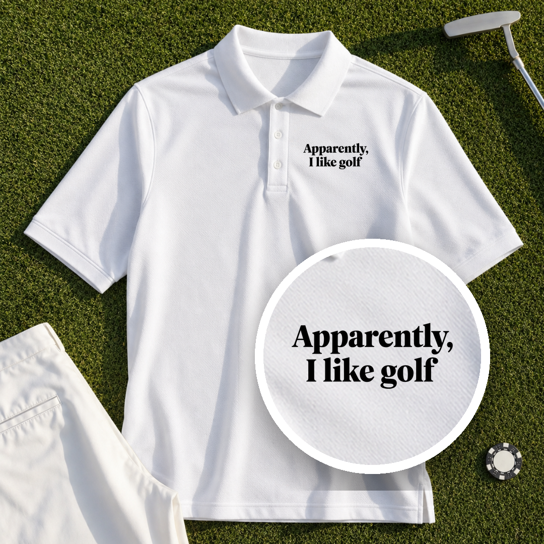 Apparently I Like Golf Performance Polo