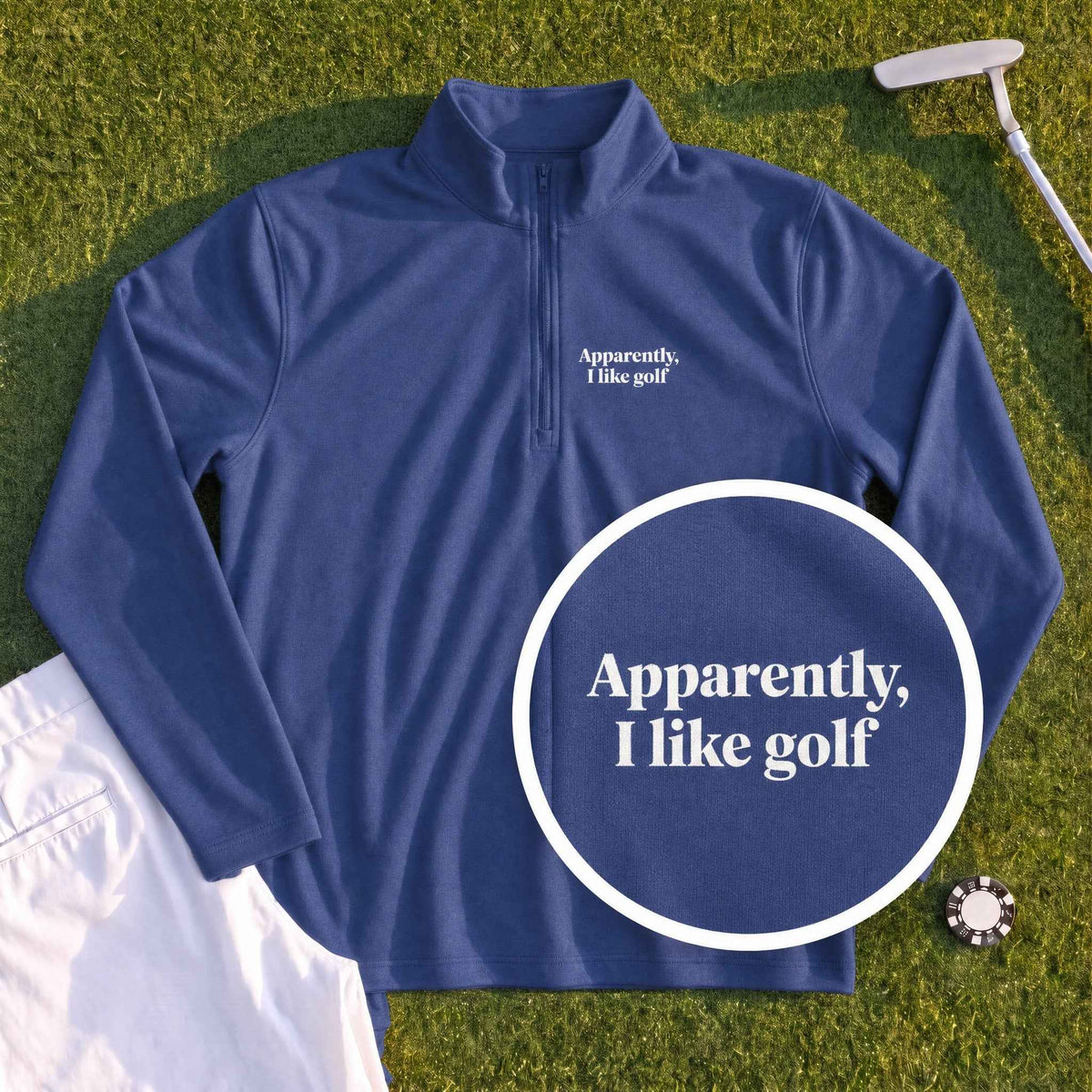 Apparently I Like Golf Quarter Zip