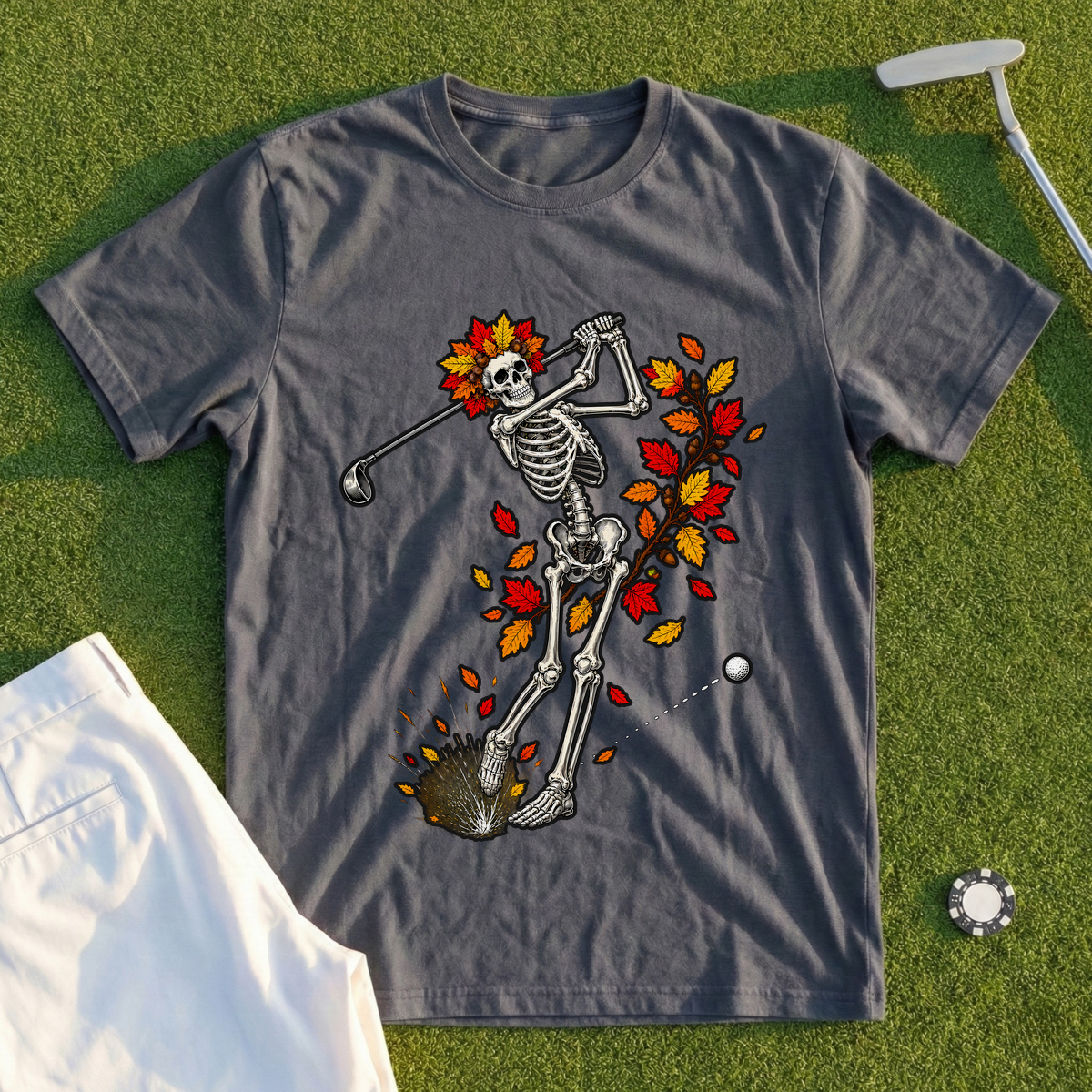 Autumn Skeleton Swing Tee