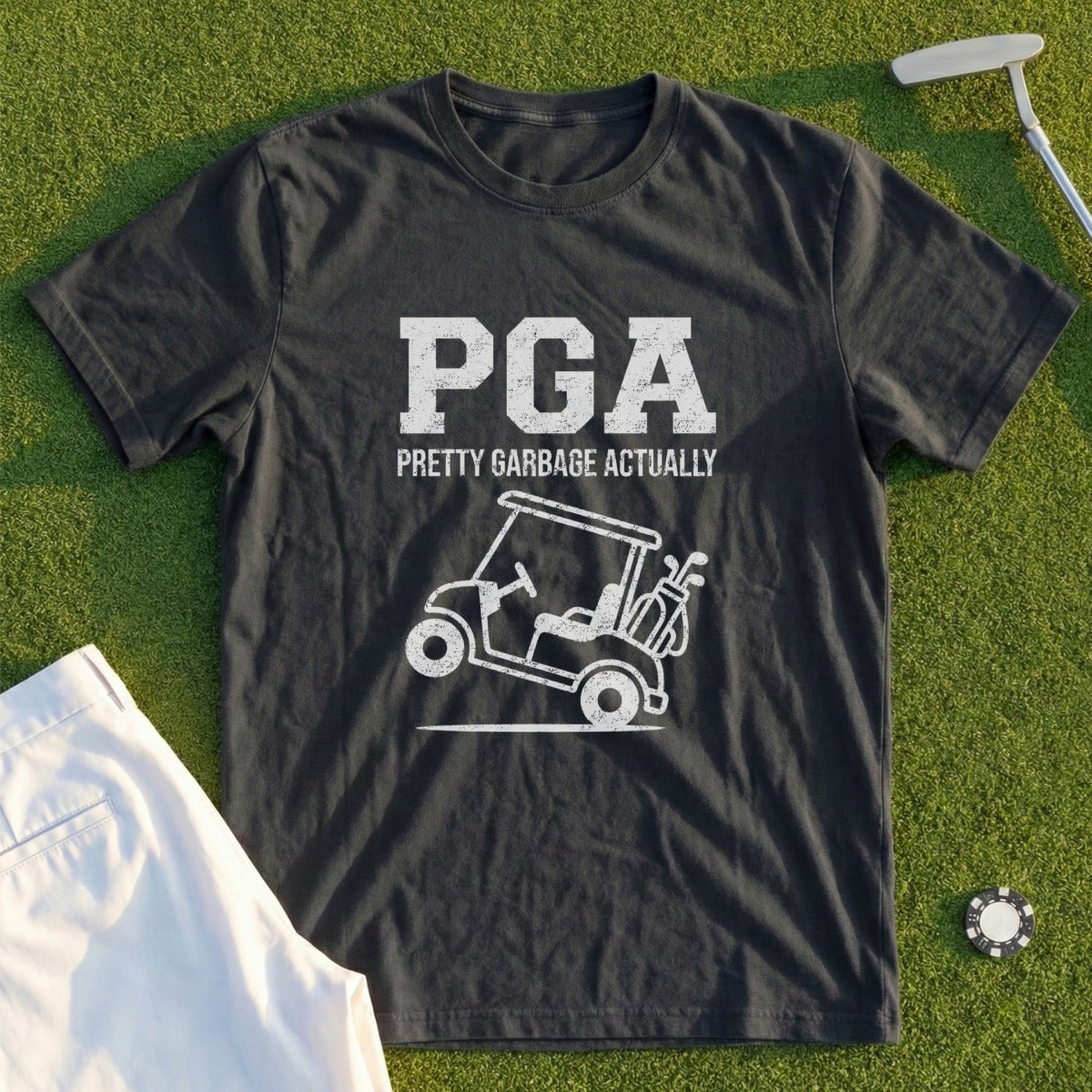 PGA Pretty Garbage Actually Funny Golfing Shirt