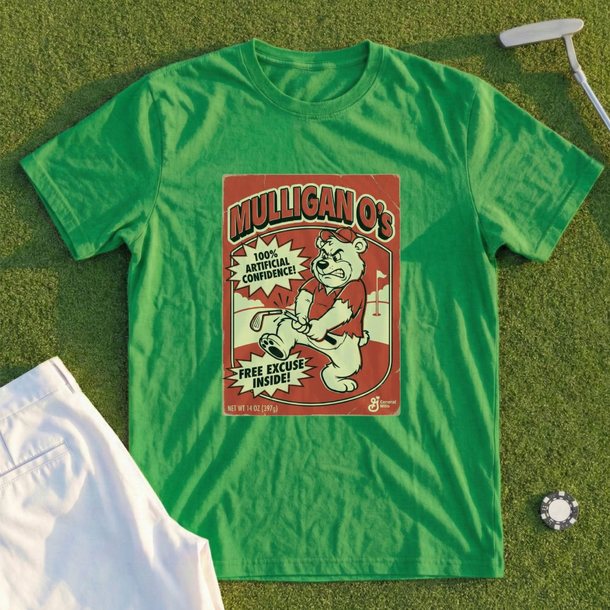 Mulligan O's 100% Artificial Confidence Golf T-Shirt