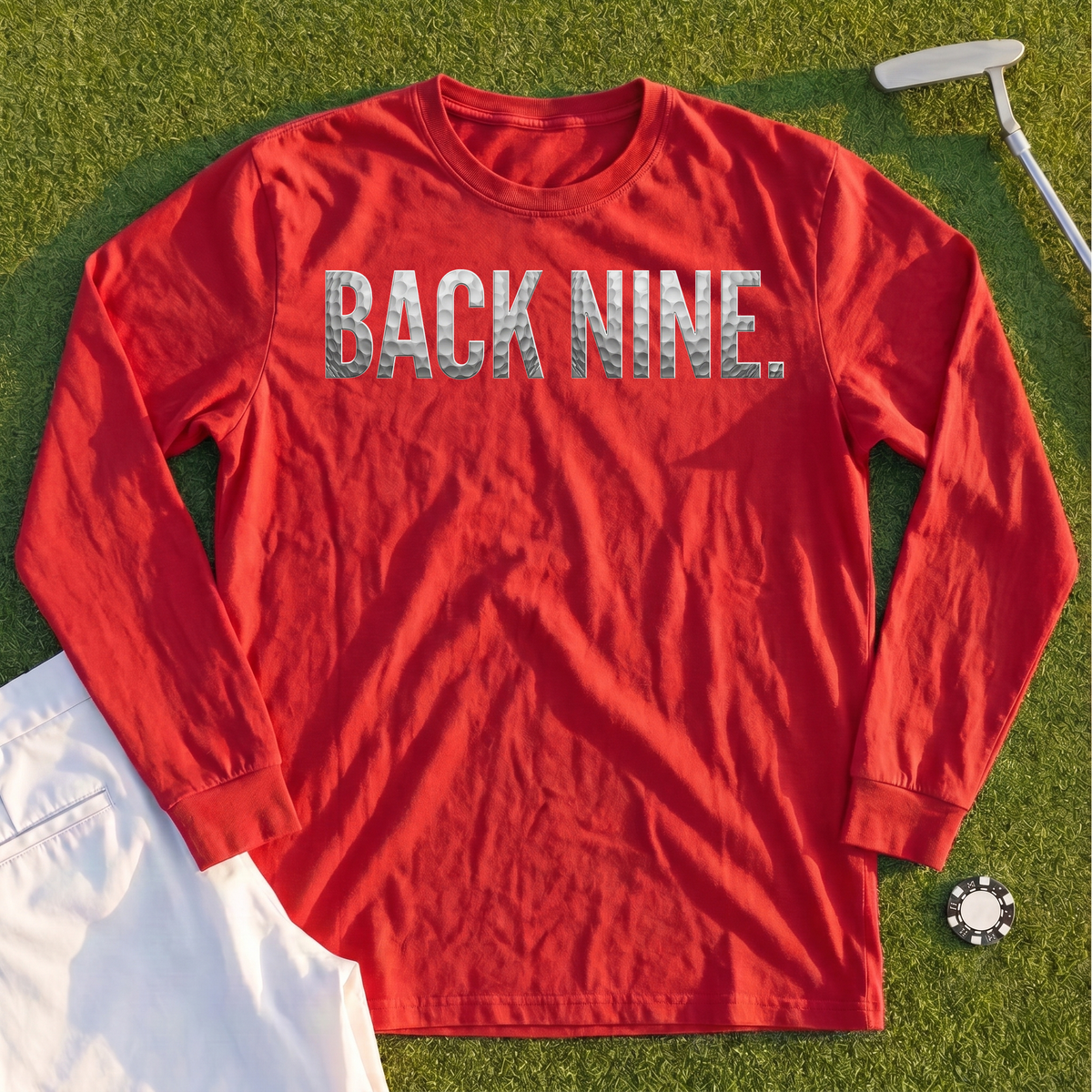 Back Nine Dimples Long Sleeve Tee