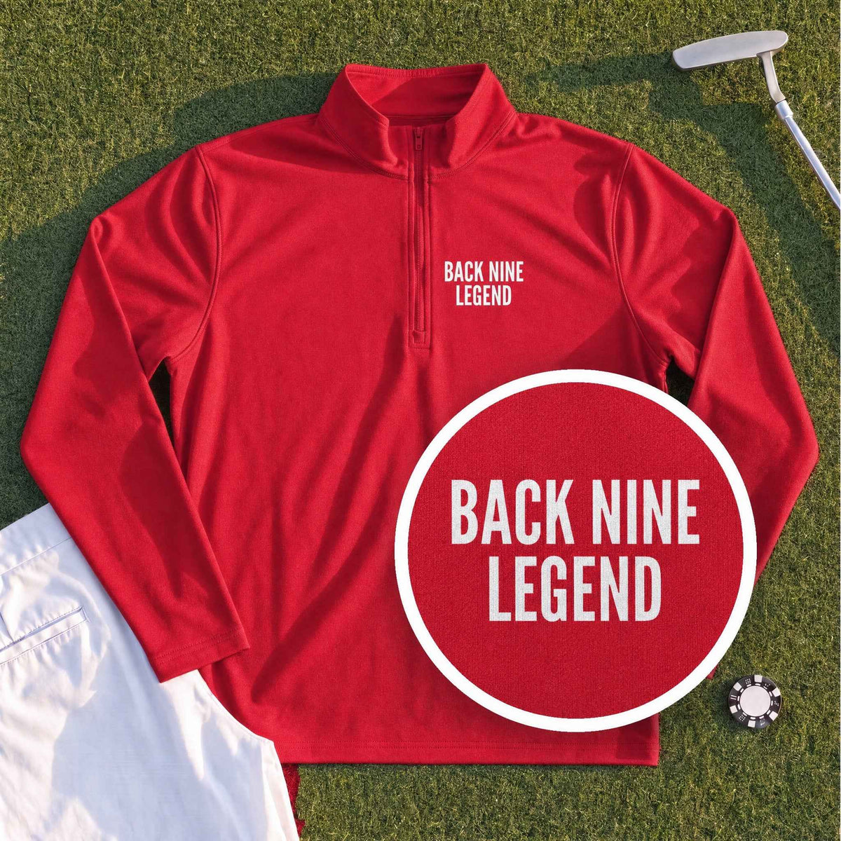 BACK NINE LEGEND Quarter Zip