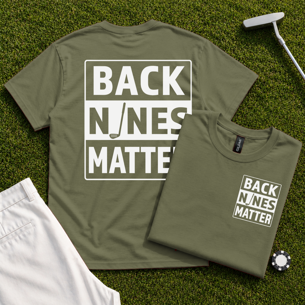 Back Nines Matter Back Print Tee