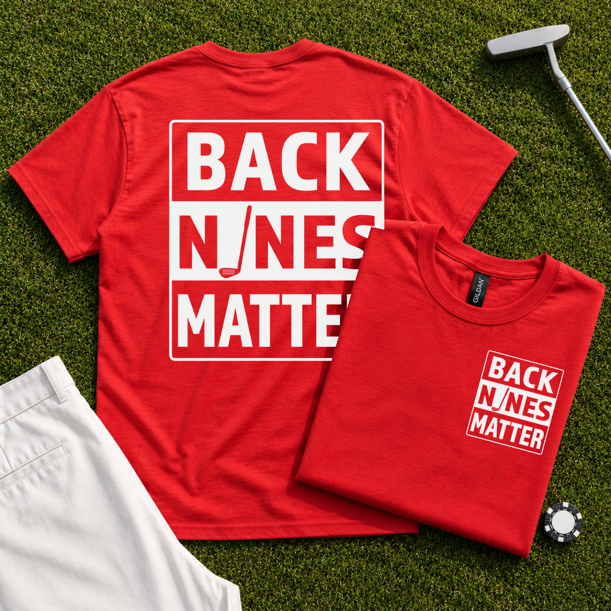 Back Nines Matter Back Print Tee