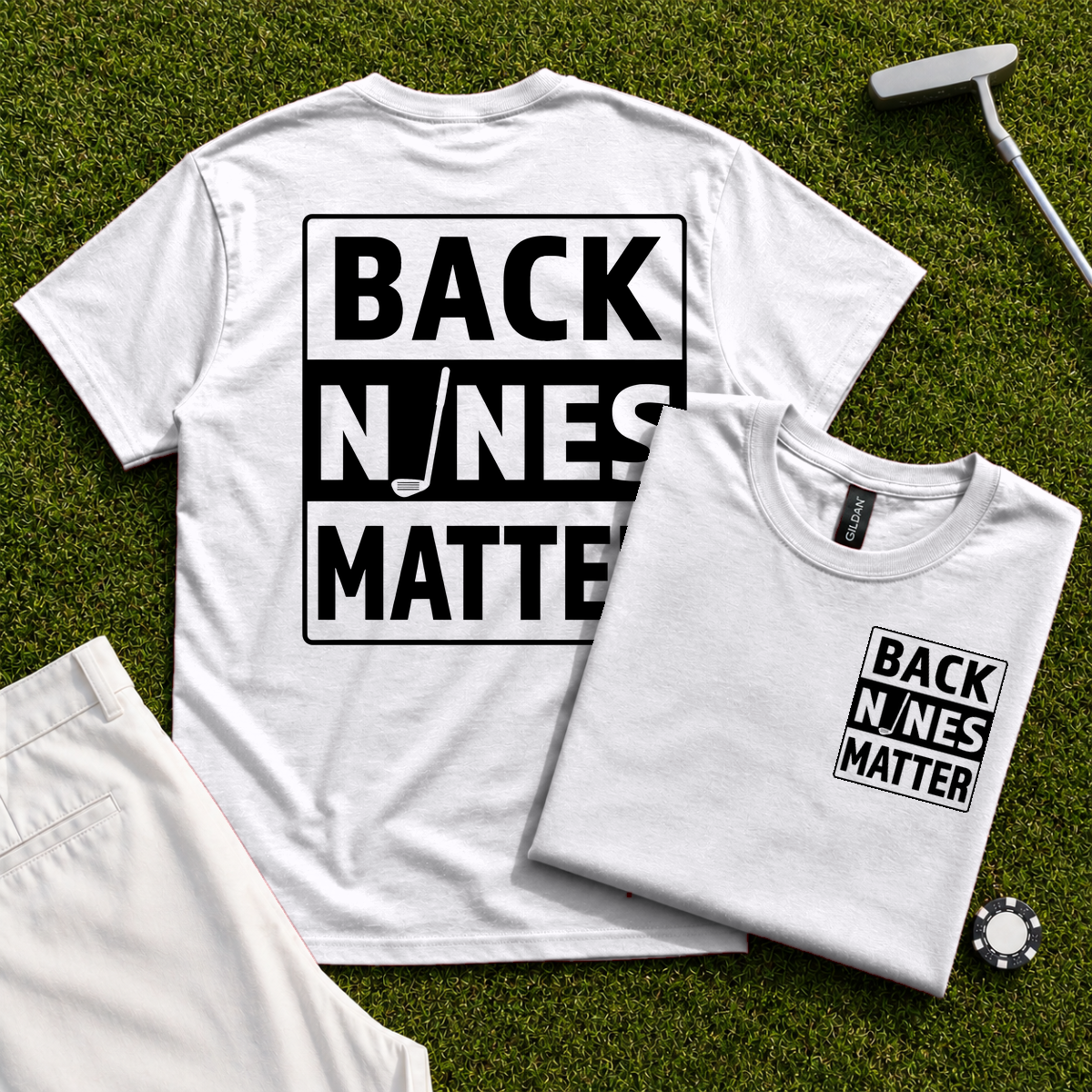 Back Nines Matter Back Print Tee